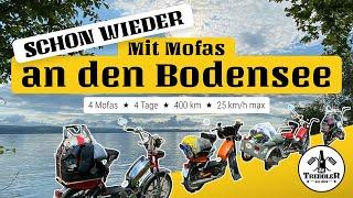 SCHON WIEDER mit Mofas an den Bodensee - 4 Mofas, 4 Tage, 400 km, 25 km/h max!