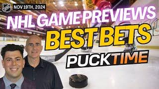 NHL Picks and Predictions Today | Lightning vs Penguins | Panthers vs Jets | PuckTime Nov 19