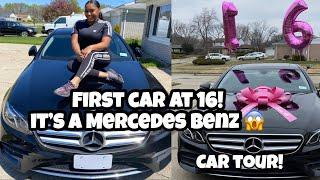 I got my first car at 16, it's a Benz// Did I crash it already?(Car Tour)