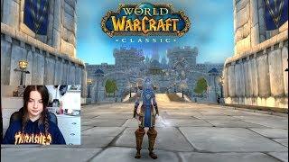 ASMR | Exploring Stormwind City in Classic WoW | Ambient Sounds, Whispering, Mouse Clicking