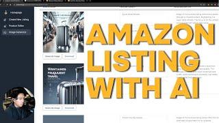 I created an Amazon Listing with AI