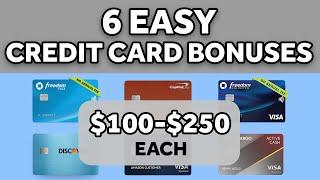  6 EASY Credit Card Sign Up Bonuses (NOV. 2024):  Best Credit Card Bonus Offers with Spend of $500