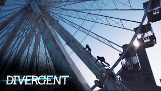 'During Capture the Flag Tris Climbs the Ferris Wheel' Scene | Divergent