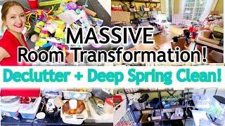 DECLUTTER! CLEAN DECLUTTER ORGANIZE // DECLUTTER AND SPRING CLEANING // ROOM TRANSFORMATION