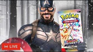 I Can Do This All Day...  Opening Prismatic Evolutions Pokemon Cards - Poke Vault Live