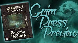 Grim Press Preview - Amarune's Almanac: Forests of the Realms (Fantasy Grounds)