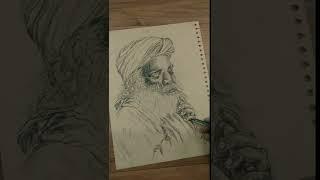 Sadhguru | Pen Drawing | Draw With Tarun  #artandcraft #penart #shorts #sadhguru #savesoil