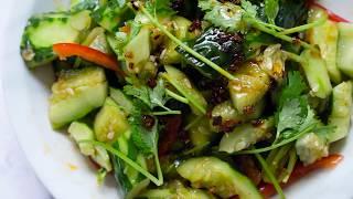 Smashed Cucumber Salad