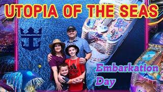 UTOPIA OF THE SEAS | Embarkation Day On the World's 2nd Largest Cruise Ship | Royal Caribbean