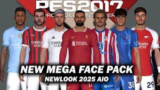 PES 2017 NEW MEGA FACE PACK NEWLOOK 2025 AIO