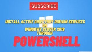 Active Directory Domain Services Setup through PowerShell