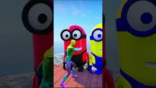 Spider-Man And Minion On Sky Map/Fails Funny Moments