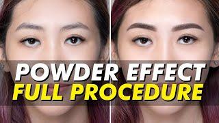 Powder/Ombré eyebrow tattoo | Shaded/powdered brows | REAL RESULTS | Eye Design NY