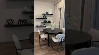 New dining chairs ️ black and white decor 