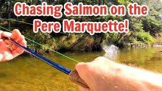 Fly Fishing for Salmon on the Pere Marquette River