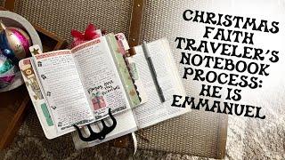 Christmas Faith Traveler's Notebook Process | He is Emmanuel | Creative Faith & Co.