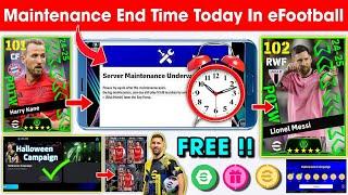 Maintenance End Time In eFootball™ 2025 Mobile !! Pes Server Maintenance End Time