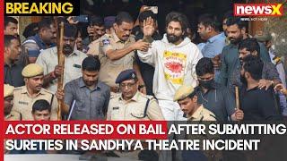 Allu Arjun Stampede Case: Actor Submits Sureties in Sandhya Theatre Incident, Released on Bail