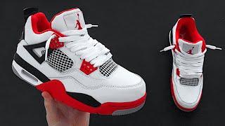 HOW TO LOOSELY LACE JORDAN 4's | AIR JORDAN 4 LACE STYLE