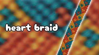 Heart Braid Friendship Bracelet Tutorial