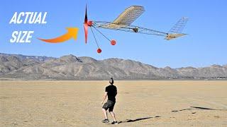 Massive 16 Foot Rubber Band Powered Airplane