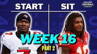 Week 16 Starts & Sits Part 2: Top Ranking Debates, Sleepers, & Busts! | 2024 Fantasy Football Advice