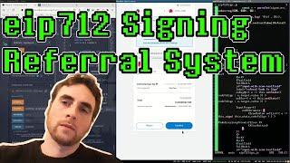 eip712 Signing, ecrecover tutorial - referral system