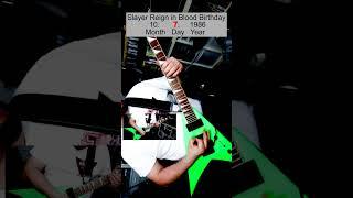 Thrash Riffs - Slayer Reign in Blood Birthday as a Guitar Riff and more - Old School Thrash Metal