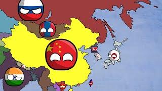 History of China and Its Neighbours in Countryballs (1900-2020)