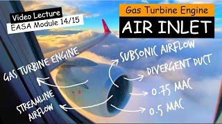 GAS TURBINE ENGINE AIR INTAKE  |  DESIGN REQUIRMENTS FOR SUBSONIC AND SUPERSONIC INTAKES | MODULE 14