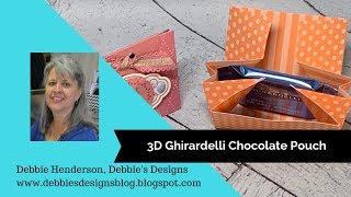 Ghirardelli Treat Pouch using Stampin' Up! 6" x 6" Designer Paper