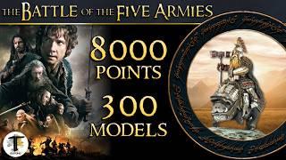 OUR BIGGEST EVER! Battle of Five Armies |8000 Points |300 Models |Lord of the Rings Warhammer |MESBG