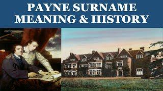 Payne Surname History