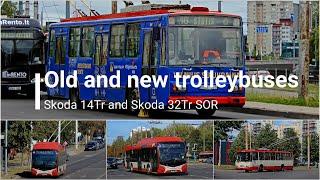 Old and new trolleybuses: Skoda 14Tr and 32Tr SOR in Vilnius (2024 Sept)