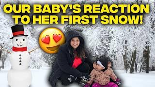 Our Baby's First Snow Experience | Itna Khush Kabhi Nahi Dekha | Albeli Ritu