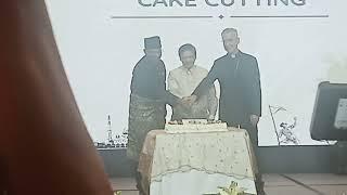 Cake cutting ceremony at Malaysia National Day on DZMJ Online Season 111 Episode 02