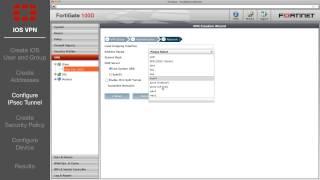 FortiGate Cookbook - IPsec VPN Remote Access for iOS (5.0)