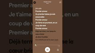 Nour - Premier amour (parole)