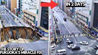 How Japan Repaired a Massive Sinkhole in Just Two Days