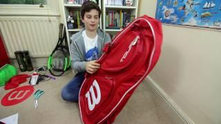 #52 New 2017 Wilson Tennis Bag check with Felix - tennis Brothers 2017