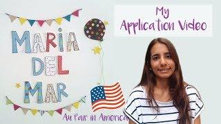 Au Pair Life: My application Video. Au Pair in America