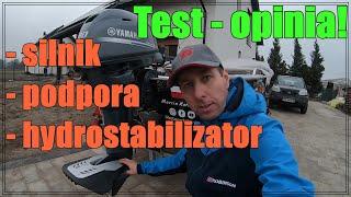 Yamaha 20HP |  hydrostabilizator-płyta antykawitacyjna | podpora pod silnik do transportu - test #10