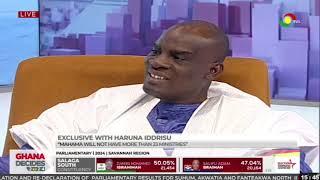 Mahama will not have more than 23 ministries. - Haruna Iddrisu