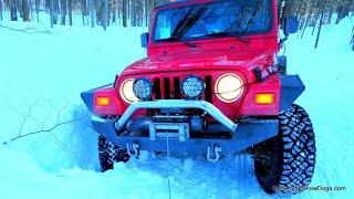 JEEP Stuck in the SNOW Yikes!