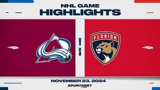 NHL Highlights | Avalanche vs. Panthers - November 23, 2024