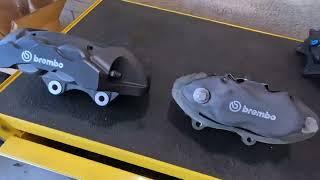 4 Piston Brembo Calipers Install