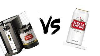 perfect draft- Stella on the Philips perfect draft vs can of Stella