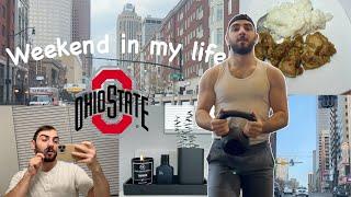 Weekend in my life living in Columbus Ohio: Ohio State vs Michigan game, working out, self care