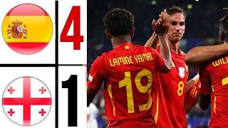 Spain vs Georgia (4-1) Highlights EURO 2024 