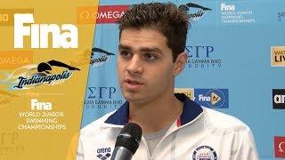 Michael Andrew interview at FINA World Junior Swimming Championships